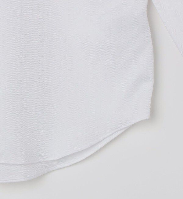 SHIPS「SHIPS:〈FUNCTION〉イージーアイロン ヘリンボーン ワンピースカラー シャツ」|シャツ・ブラウス|