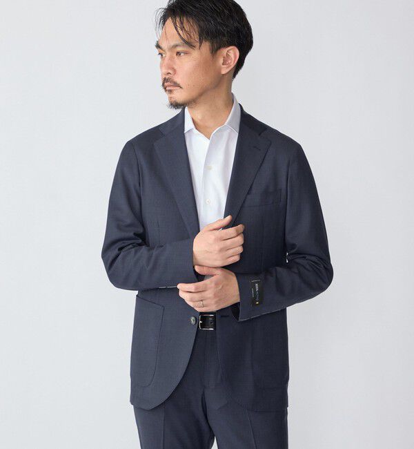 SHIPS「SHIPS:〈FUNCTION〉イージーアイロン ヘリンボーン ワンピースカラー シャツ」|シャツ・ブラウス|