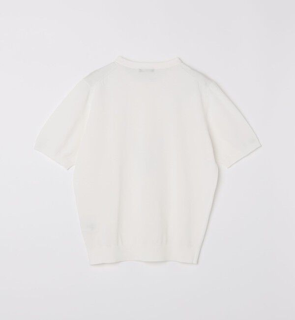 SHIPS「SHIPS:〈接触冷感〉 ICE COTTON クルーネック ショート スリーブ ニット Tシャツ」|ニット・セーター|