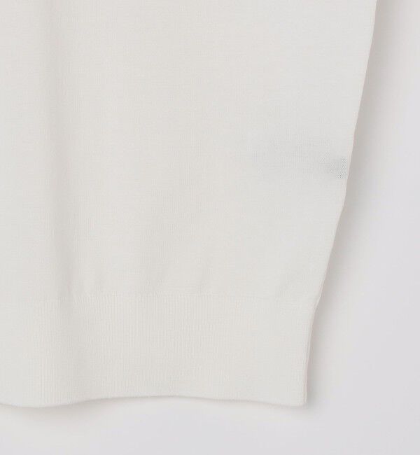 SHIPS「SHIPS:〈接触冷感〉 ICE COTTON クルーネック ショート スリーブ ニット Tシャツ」|ニット・セーター|