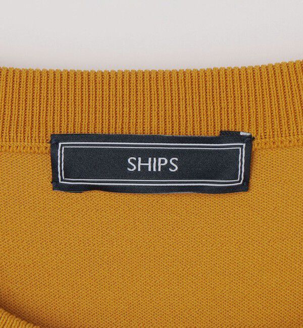 SHIPS「SHIPS:〈接触冷感〉 ICE COTTON クルーネック ショート スリーブ ニット Tシャツ」|ニット・セーター|