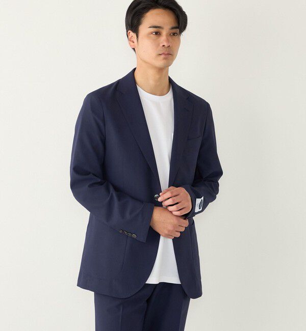 SHIPS Colors 「《予約》SHIPS Colors:〈洗濯機可能〉ファブリーズ シアサッカー ジャケット◆」|テーラードジャケット|