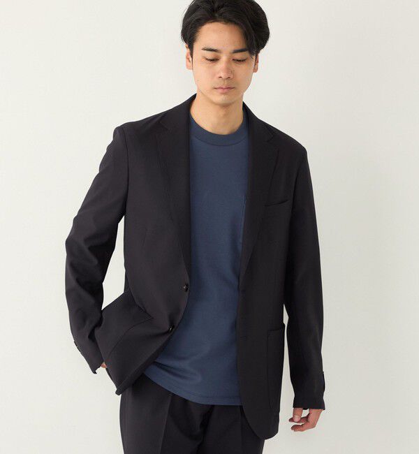 SHIPS Colors 「《予約》SHIPS Colors:〈洗濯機可能〉ファブリーズ シアサッカー ジャケット◆」|テーラードジャケット|