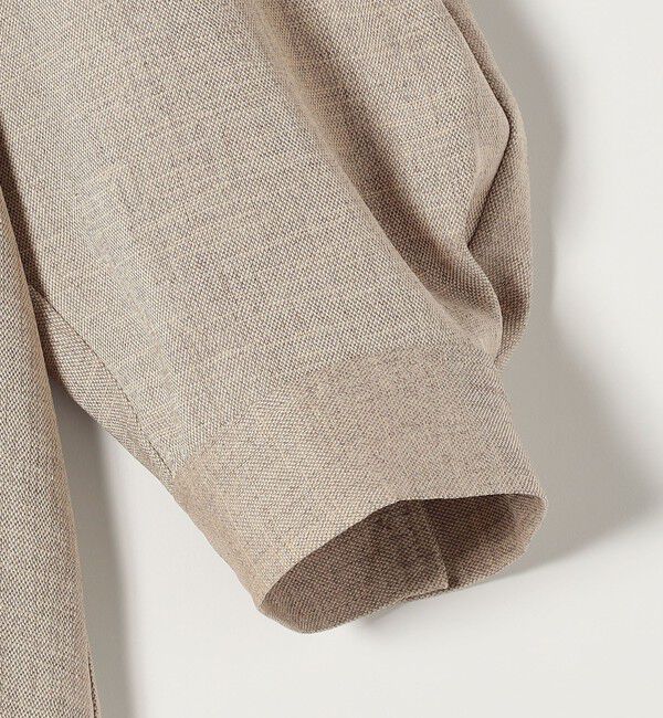 quaranciel「《予約》quaranciel:〈洗濯機可能〉リネンライク パフスリーブ クルーネック ブラウス」|シャツ・ブラウス|