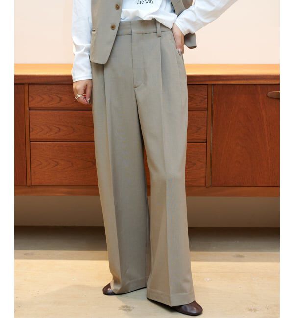 OUTDOOR PRODUCTS Usual Things「ORDINARY タックワイドスラックス」|スラックス|