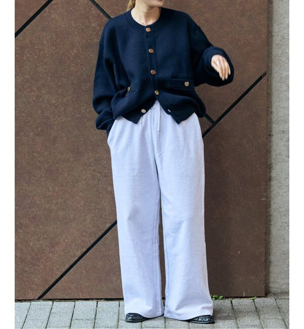 OUTDOOR PRODUCTS Usual Things「スウェットライク金ボタンカーデ」|カーディガン|