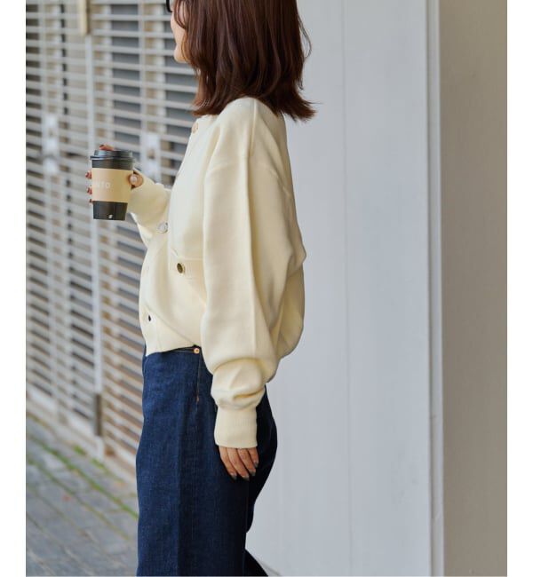 OUTDOOR PRODUCTS Usual Things「スウェットライク金ボタンカーデ」|カーディガン|