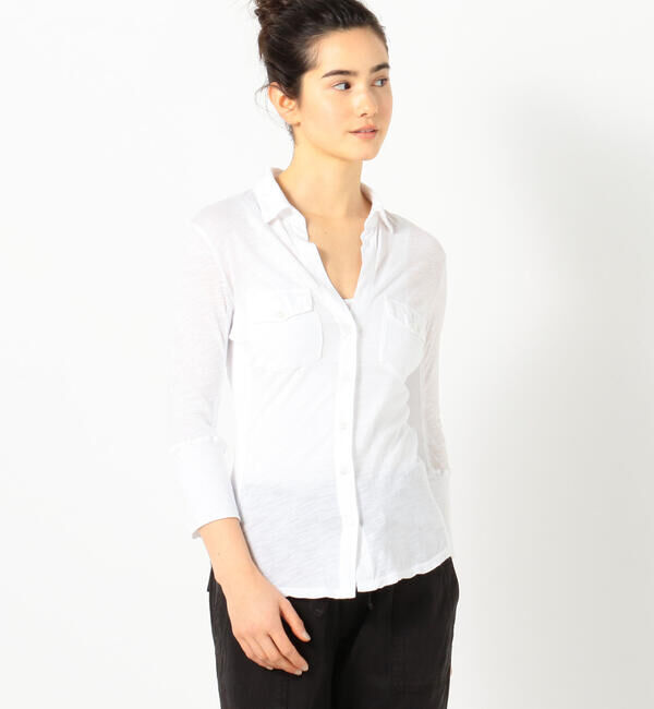 JAMES PERSE「サイドパネルシャツ WUA3042」|シャツ・ブラウス|