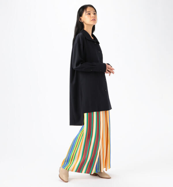 CABaN「 ウールツイル ハイネックロングシャツ」|シャツ・ブラウス|