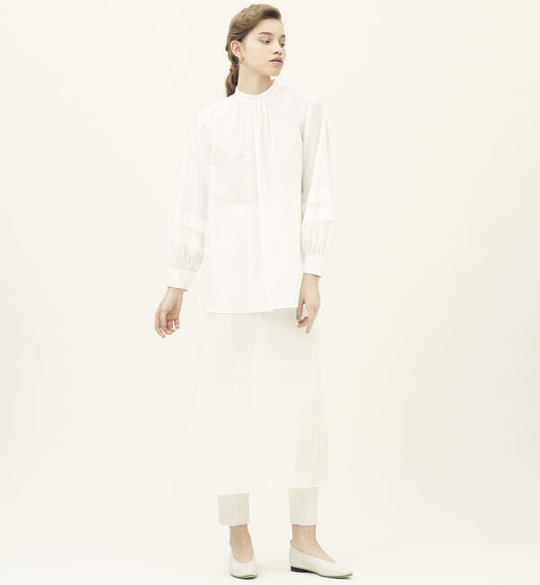 Ballsey「ペーパーレース マーメイドロングスカート」|フレア|