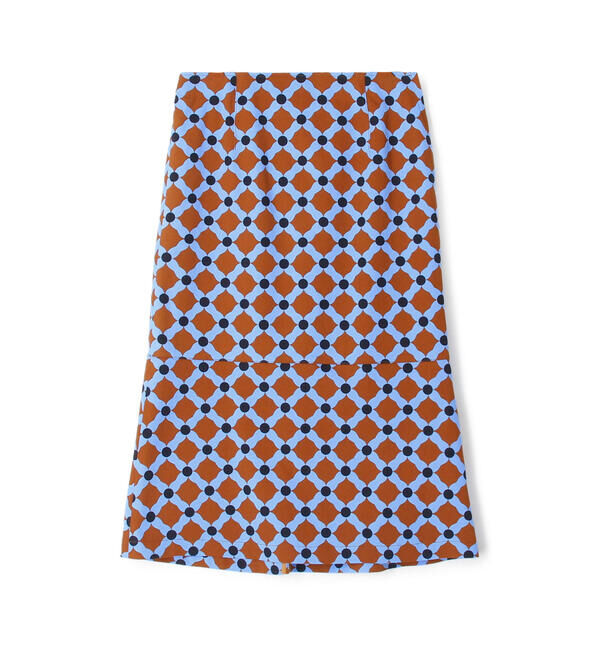 Ballsey「ダイヤゴナルプリント マーメイドスカート」|フレア|