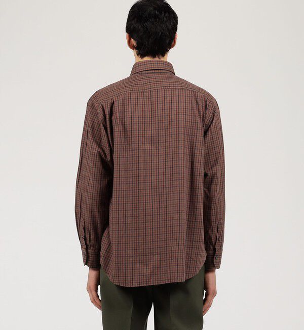 TOMORROWLAND BUYING WEAR「ERRICO FORMICOLA コットン ラウンドカラー チェックシャツ」|シャツ・ブラウス|