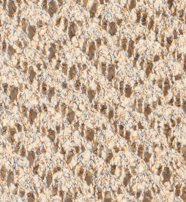 DES PRES「コットンブークレームリネ スクエアネックプルオーバー」|ニット・セーター|