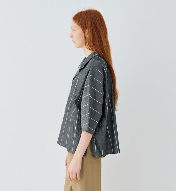 GALERIE VIE「ワッシャーブロード ワイドシャツ」|シャツ・ブラウス|