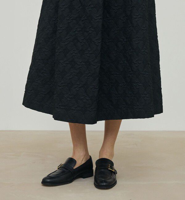 DES PRES「アーガイルジャカード フレアロングスカート」|フレア|