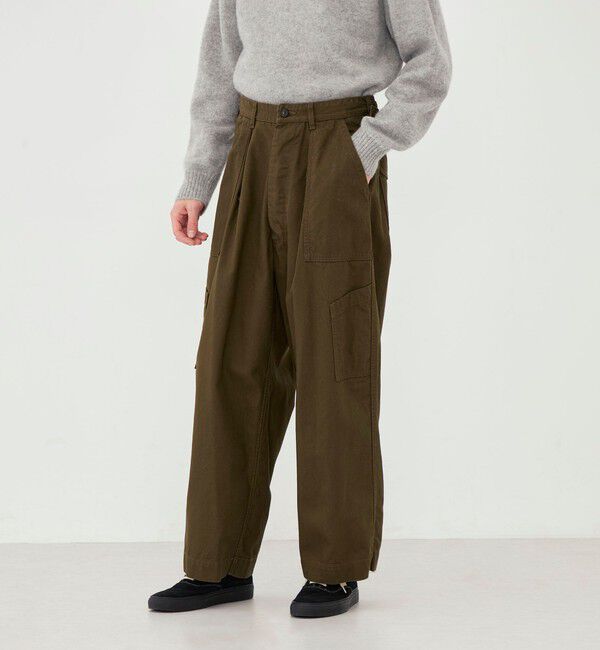 GALERIE VIE「ストーンウェーブコットン メカニックパンツ」|カーゴ|
