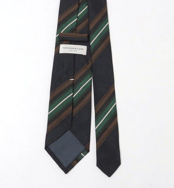 TOMORROWLAND GOODS「TOMORROWLAND シルクジャガード レジメンタルストライプネクタイ」|ネクタイ・蝶ネクタイ|