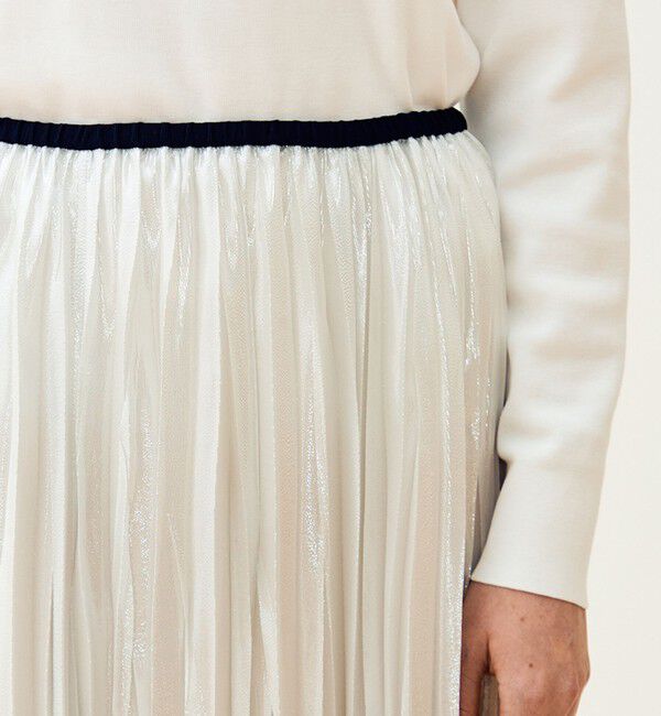 TOMORROWLAND collection「シルバーオーガンジー スイングプリーツスカート」|スカート|