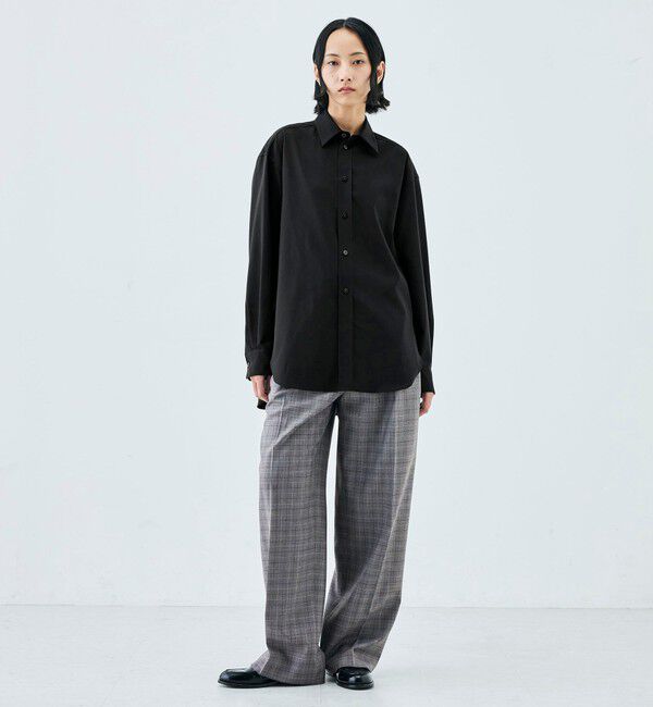 Edition「Super120'sウォッシャブルウール タックスラックス」|スラックス|