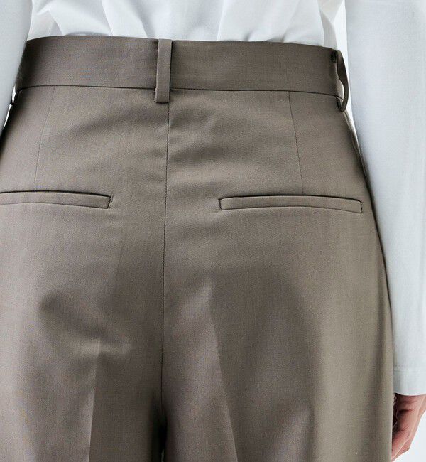 Edition「Super120'sウォッシャブルウール タックスラックス」|スラックス|