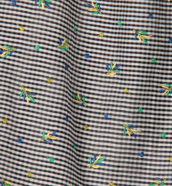 TOMORROWLAND collection「ギンガムエンブロイダリー ペタルスリーブブラウス」|シャツ・ブラウス|