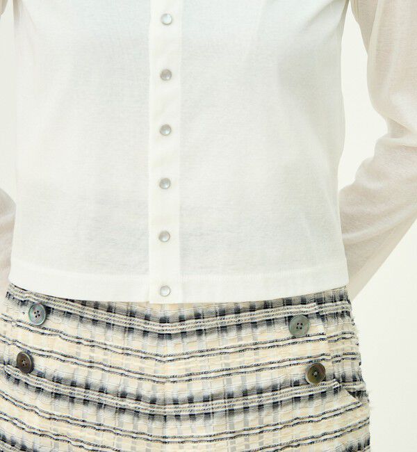 MACPHEE「【WEB先行予約】ハイゲージジャージー クルーネックカーディガン」|カーディガン|