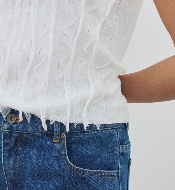 DES PRES「マットレーヨンラッフル キャミソール」|キャミソール|