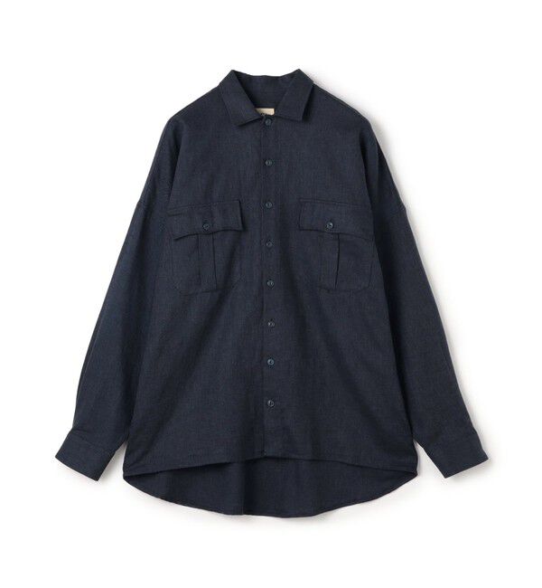 TOMORROWLAND MENS「【別注】GUY ROVER リネンコットン オーバーシャツ」|シャツ・ブラウス|69 ネイビー