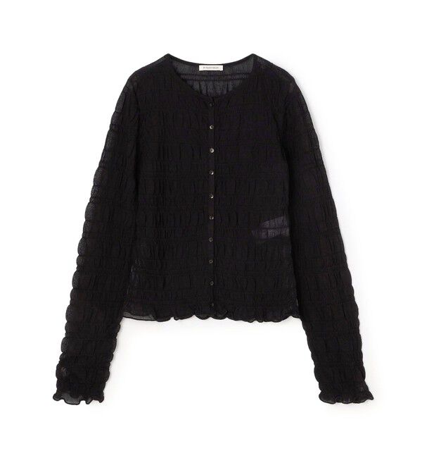 TOMORROWLAND GOODS「BY MALENE BIRGER EBBA クルーネックカーディガン」|カーディガン|19 ブラック