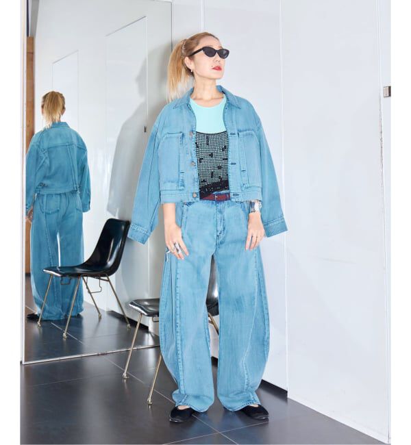  「SAYAKA DAVIS BARREL DENIM WPT500-DDN：デニムパンツ」|デニム|
