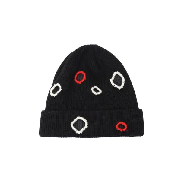 JOINT WORKS「Indietro Association / インディエトロ・アソシエーション Color Hole Knit Cap」|ニット帽|ブラック