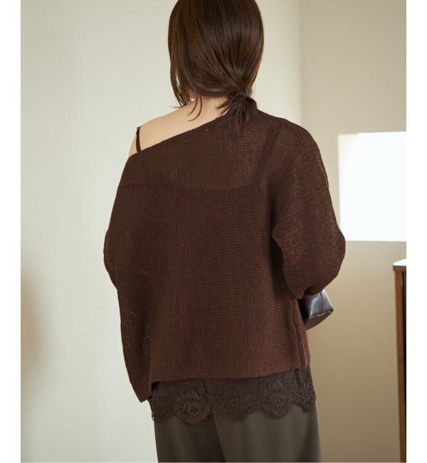 Plage「《追加》linen mix loose プルオーバー」|ニット・セーター|