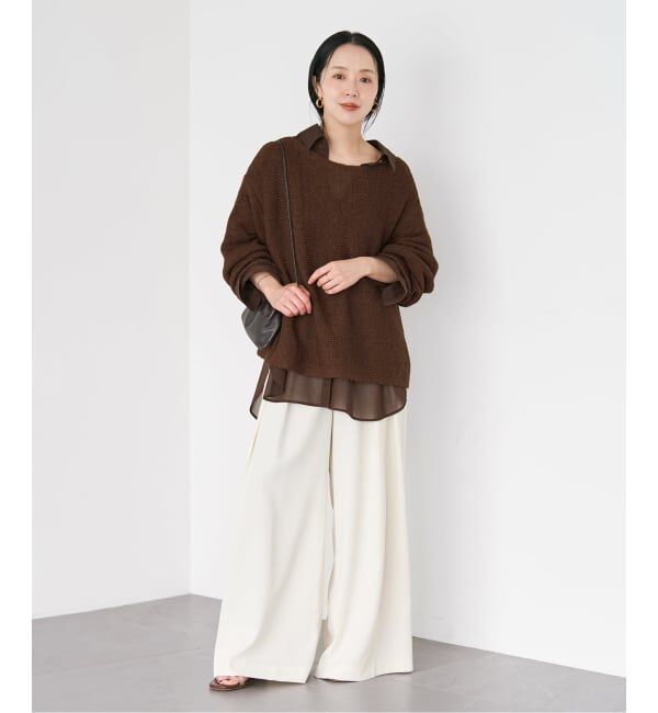 Plage「《追加》linen mix loose プルオーバー」|ニット・セーター|