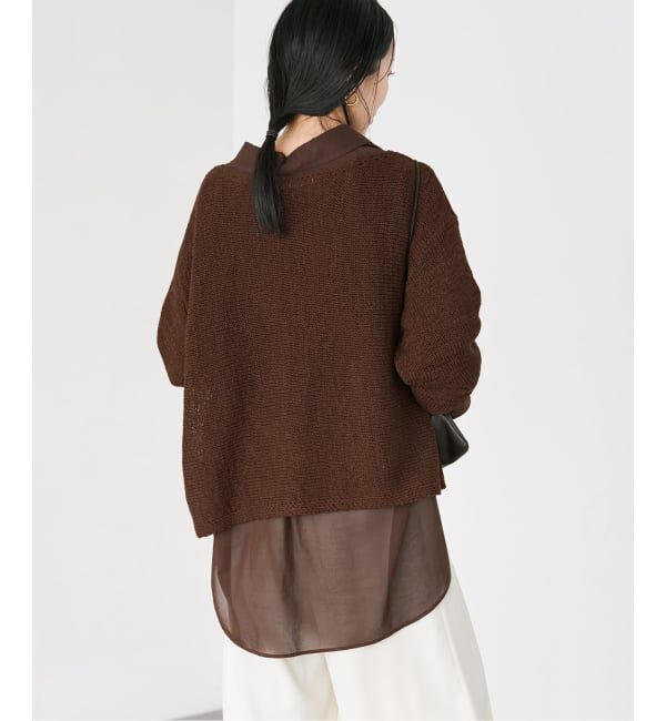 Plage「《追加》linen mix loose プルオーバー」|ニット・セーター|