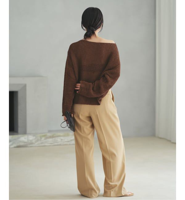 Plage「《追加》linen mix loose プルオーバー」|ニット・セーター|