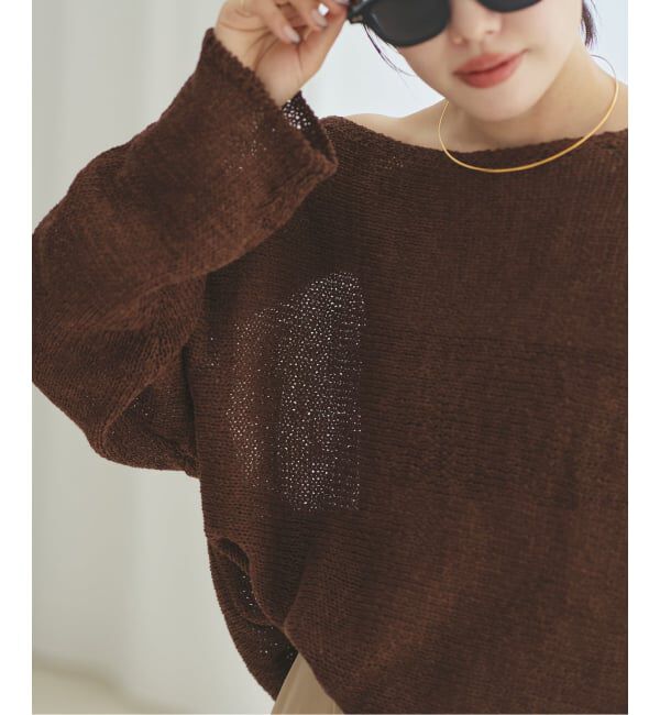 Plage「《追加》linen mix loose プルオーバー」|ニット・セーター|