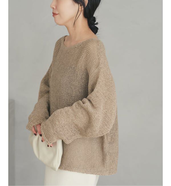 Plage「《追加》linen mix loose プルオーバー」|ニット・セーター|