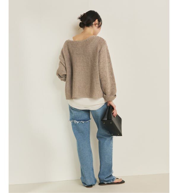 Plage「《追加》linen mix loose プルオーバー」|ニット・セーター|