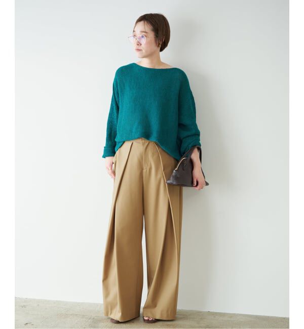 Plage「《追加》linen mix loose プルオーバー」|ニット・セーター|