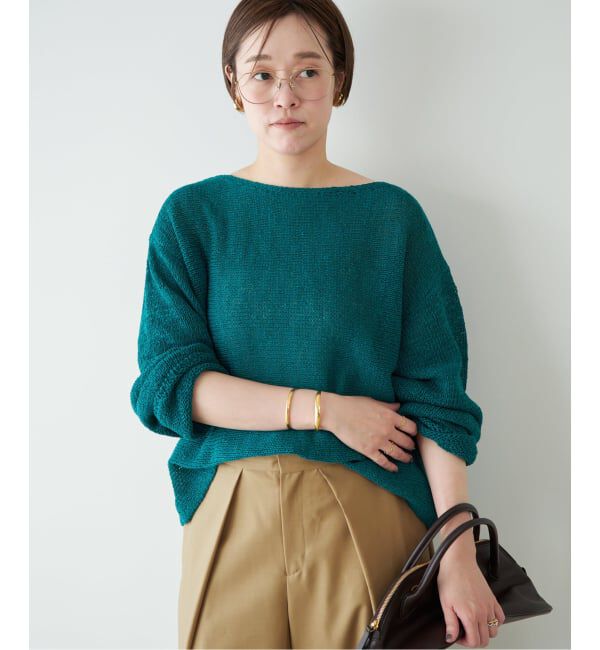 Plage「《追加》linen mix loose プルオーバー」|ニット・セーター|