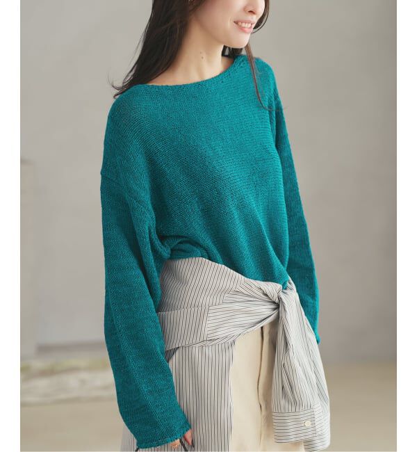 Plage「《追加》linen mix loose プルオーバー」|ニット・セーター|