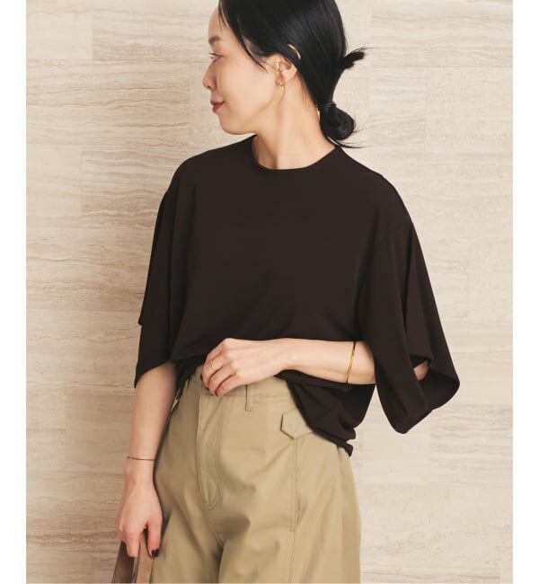 Plage「《予約》NEPLA. / ネプラ SLIT SLEEVE TEEシャツ」|Tシャツ・カットソー|ブラウン