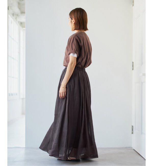 IENA「ラミーギャザーロングスカート」|スカート|