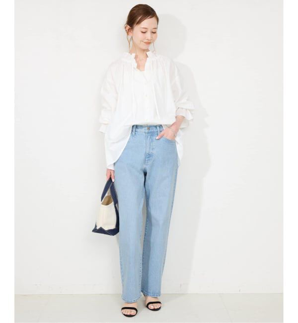 SLOBE IENA「《4サイズ展開/追加8》LE DENIM ストレートデニムパンツ」|デニム|