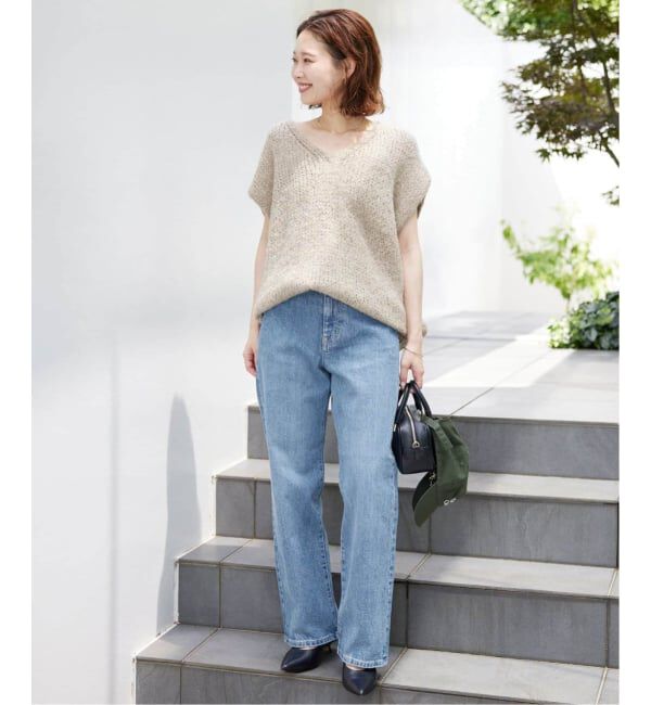 SLOBE IENA「《4サイズ展開/追加8》LE DENIM ストレートデニムパンツ」|デニム|