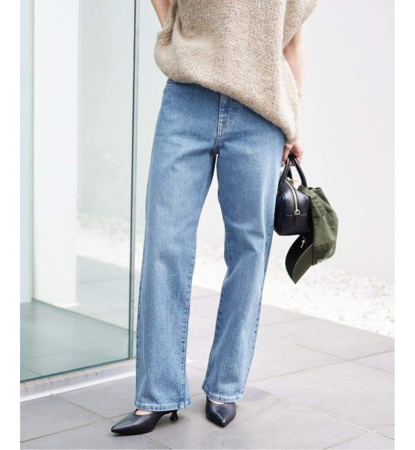 SLOBE IENA「《4サイズ展開/追加8》LE DENIM ストレートデニムパンツ」|デニム|