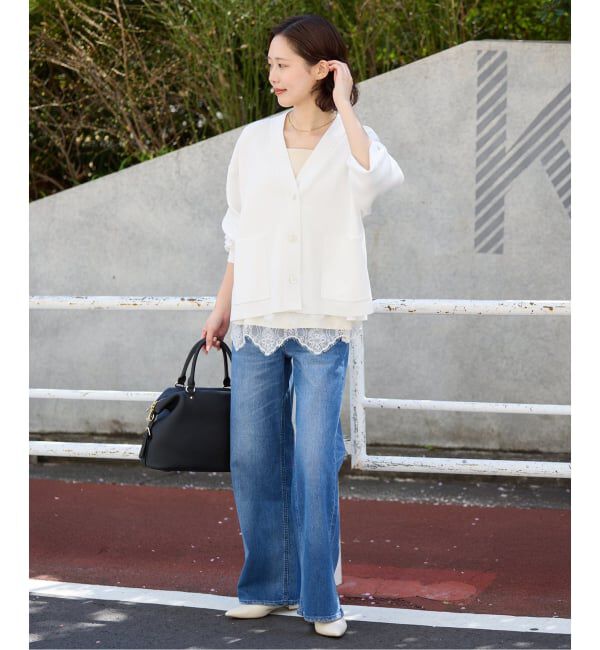 SLOBE IENA「《WEB・一部店舗限定/追加》スムースニットカーディガン」|カーディガン|