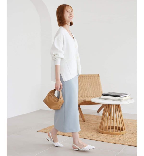 SLOBE IENA「《WEB・一部店舗限定/追加》スムースニットカーディガン」|カーディガン|