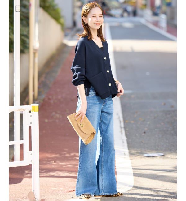 SLOBE IENA「《WEB・一部店舗限定/追加》スムースニットカーディガン」|カーディガン|