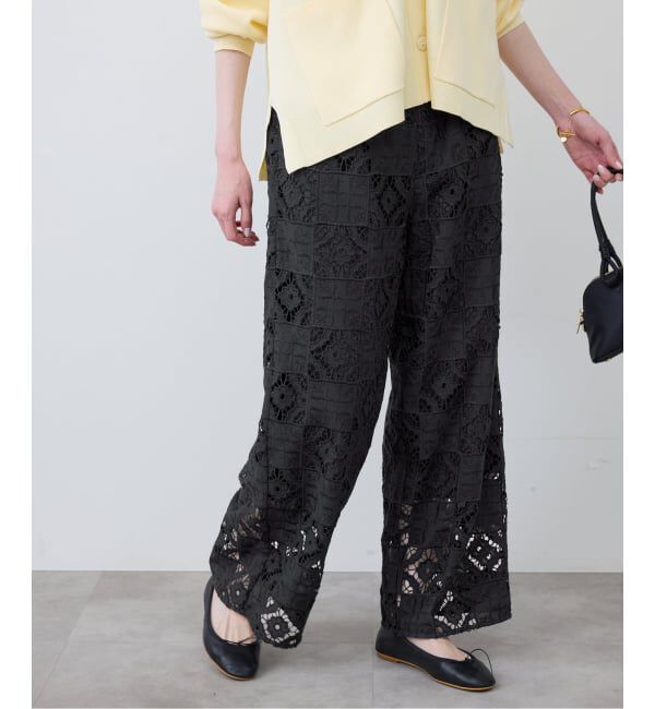 SLOBE IENA「コットンレースイージーパンツ」|その他|